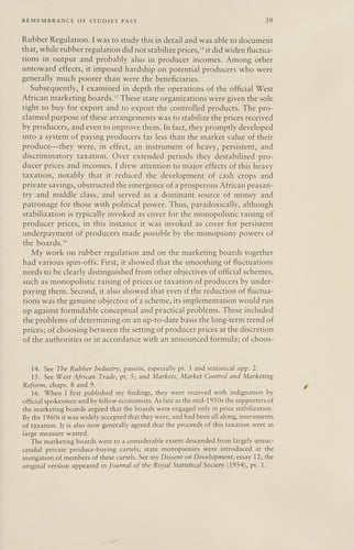 Pioneers in development