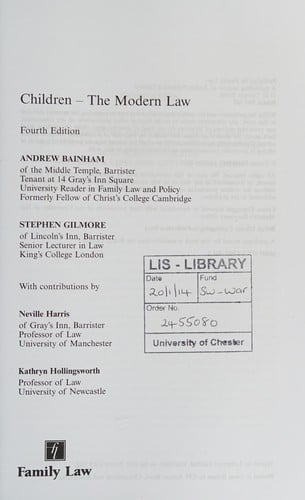 Children, the modern law