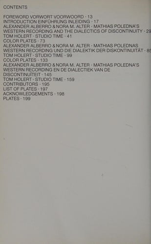 Mathias Poledna: Western recording.