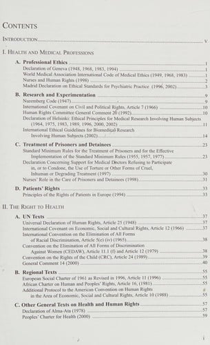 Health and human rights: basic international documents