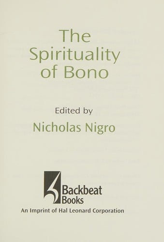 The spirituality of Bono