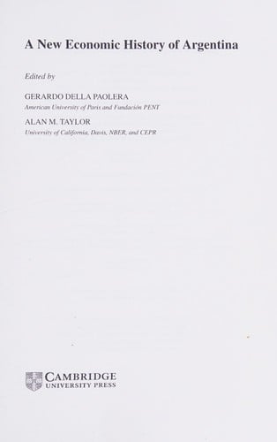 A new economic history of Argentina