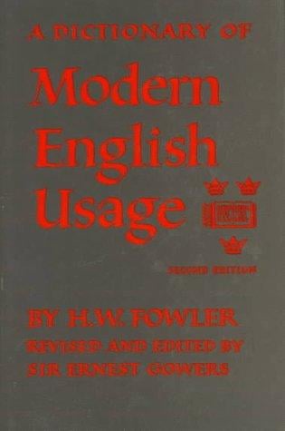 dictionary of modern English usage