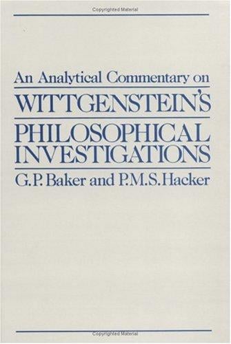 analytical commentary on Wittgenstein's philosophical investigations
