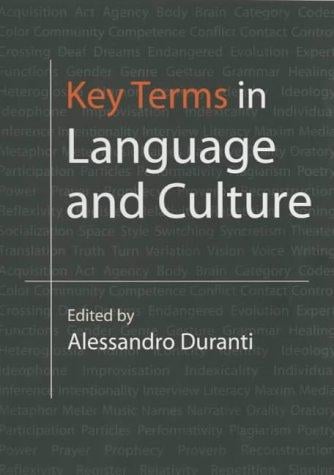 Key Terms in Language and Culture