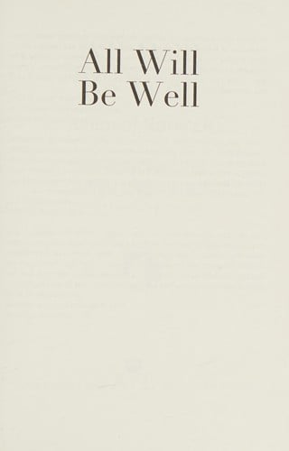 All Will be Well: 30 Days With a Great Spiritual Teacher (30 Days with a Great Spiritual Teacher)