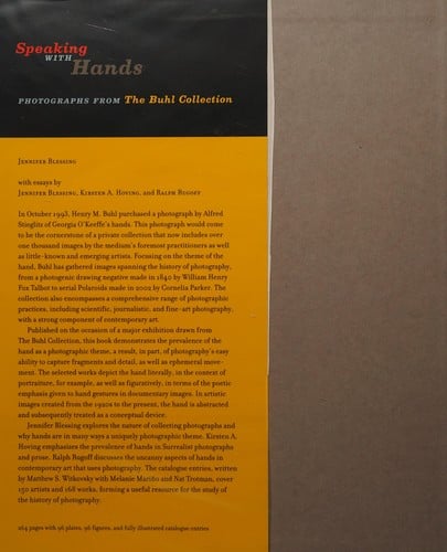 Speaking with hands: photographs from the Buhl Collection