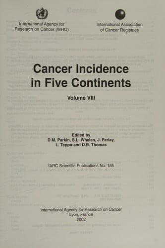 Cancer incidence in five continents