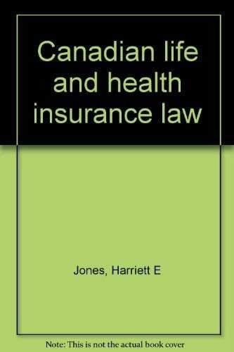 Canadian life and health insurance law