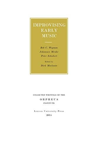 Improvising Early Music
