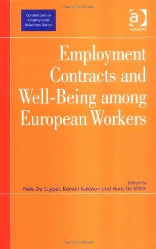 Employment contracts and well-being among European workers