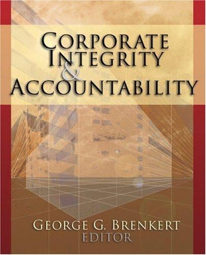 Corporate Integrity and Accountability