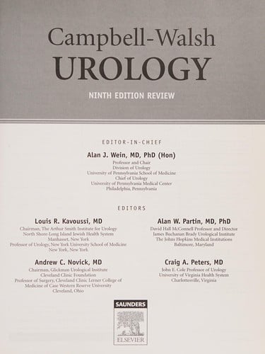 Campbell-Walsh urology ninth edition review