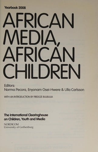 African Media, African Children: Yearbook 2008