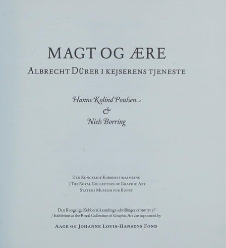 Magt og Ære: Albrecht Dürer i kejserens tjeneste