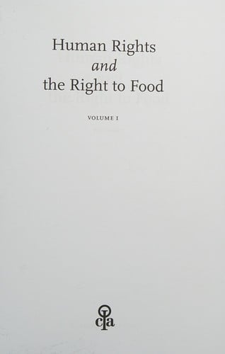 Human Rights and the Right to Food