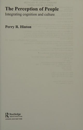 The Psychology of Interpersonal Perception