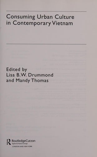 Consuming urban culture in contemporary Vietnam