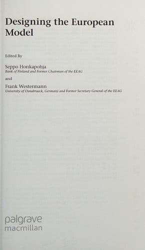 Current Problems in the European Economy