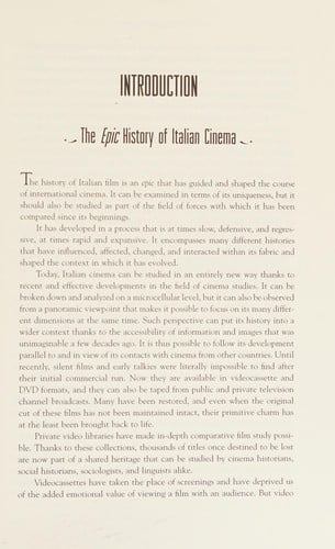 History of Italian Cinema: A Guide to Italian Film from Its Origins to the Twenty-First Century