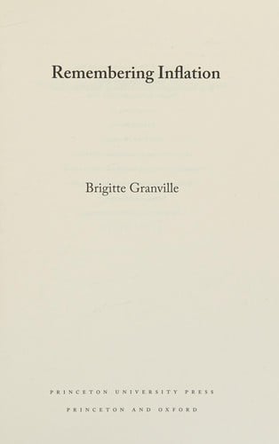 Remembering Inflation