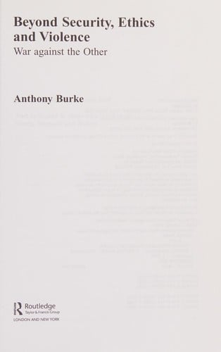 BEYOND SECURITY, ETHICS AND VIOLENCE.