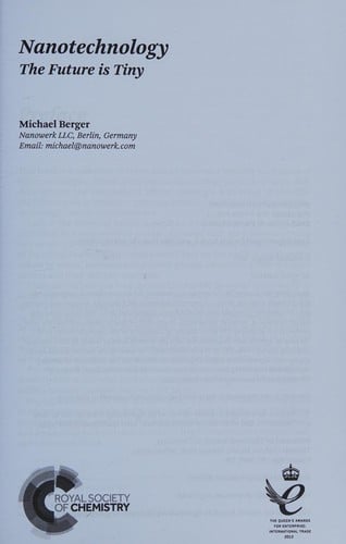 Nanotechnology: The Future Is Tiny