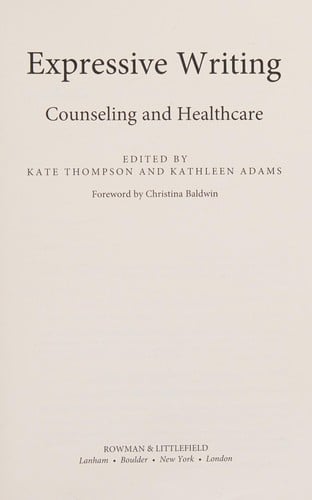 Expressive Writing: Guidance and Counseling