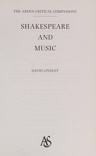 SHAKESPEARE AND MUSIC.