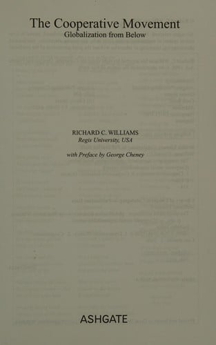 COOPERATIVE MOVEMENT: GLOBALIZATION FROM BELOW.