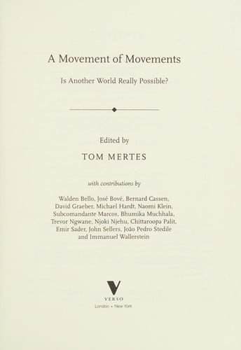 A movement of movements: is another world really possible?