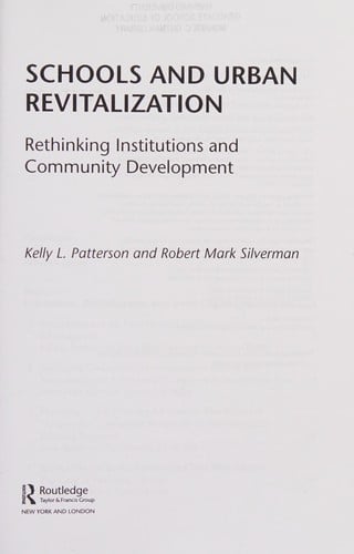 Schools and Urban Revitalization: Rethinking Institutions and Community Development