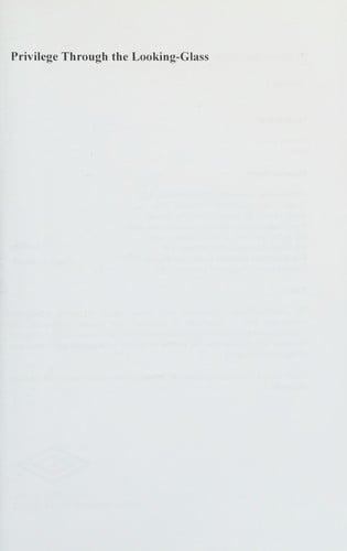 Privilege Through the Looking-Glass