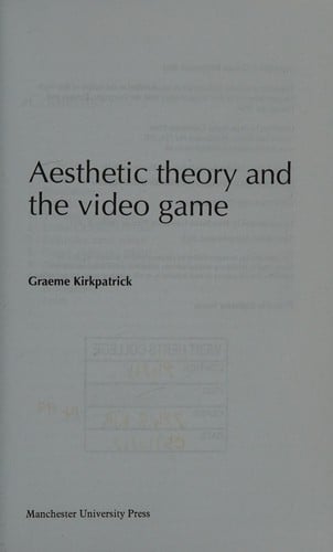 Aesthetic theory and the video game