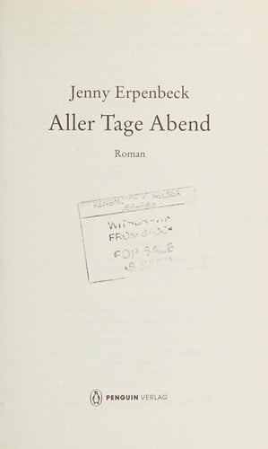Aller Tage Abend (German Edition)