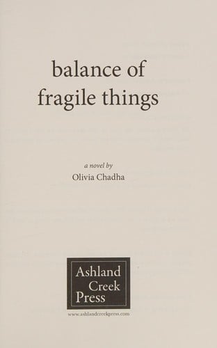 Balance of fragile things: a novel