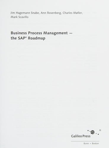 Business Process Management - The SAP Roadmap