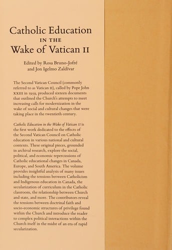 Catholic Education in the Wake of Vatican II