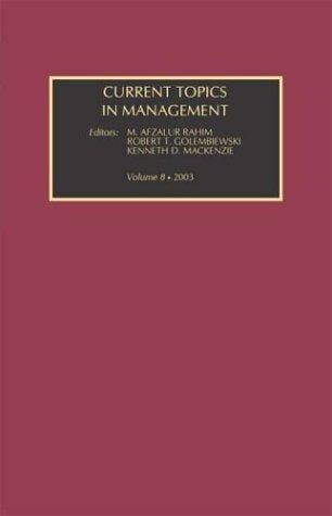 Current Topics in Management, Vol. 8