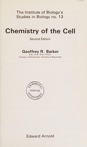 Chemistry of the cell