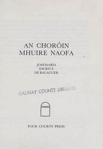 An Choroin Mhuire Naofa