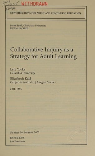 Collaborative inquiry as a strategy for adult learning