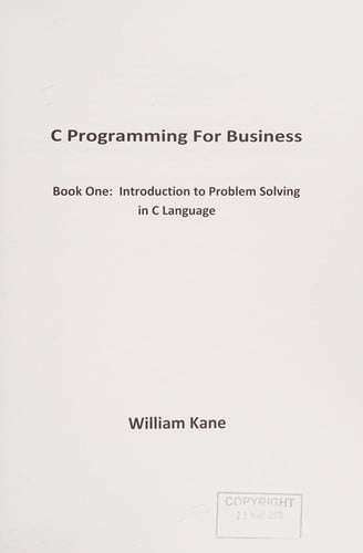 C Programming for Business