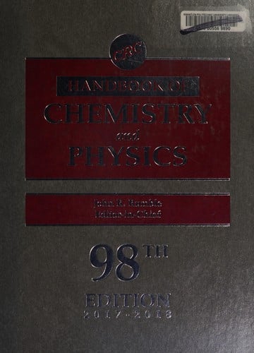 CRC Handbook of Chemistry and Physics, 98th Edition