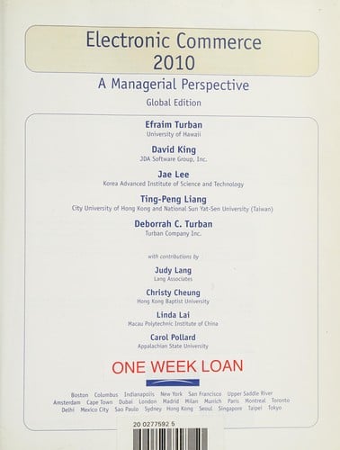 Electronic Commerce 2010: Global Edition