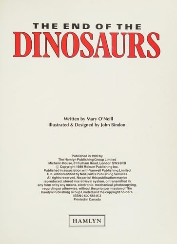 The End of the Dinosaurs
