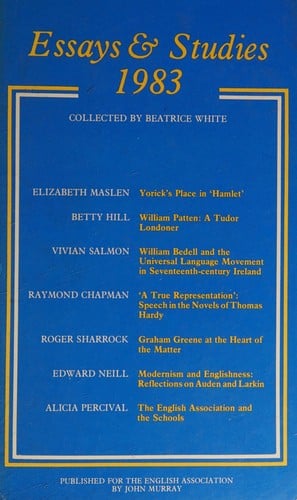 Essays & studies 1983