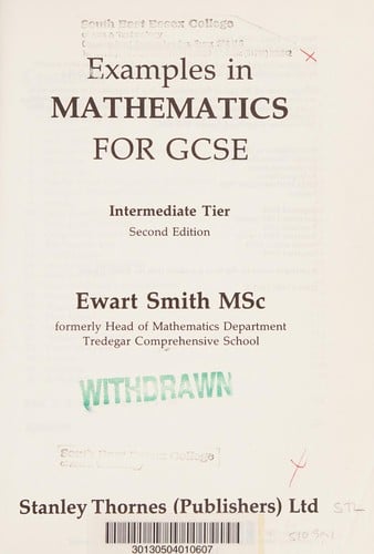 Examples in Mathematics for GCSE