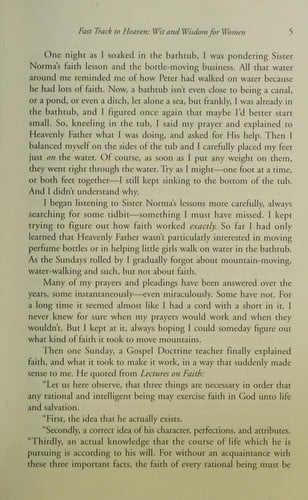 Fast track to heaven: wit and wisdom for LDS women