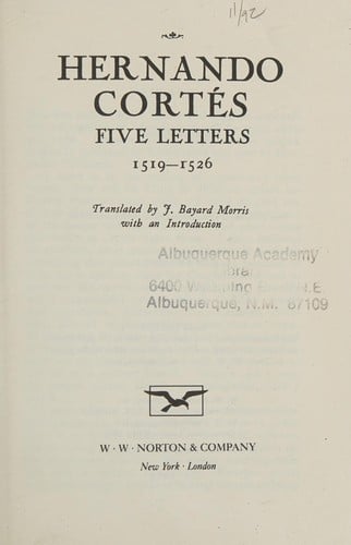 Five letters, 1519-1526